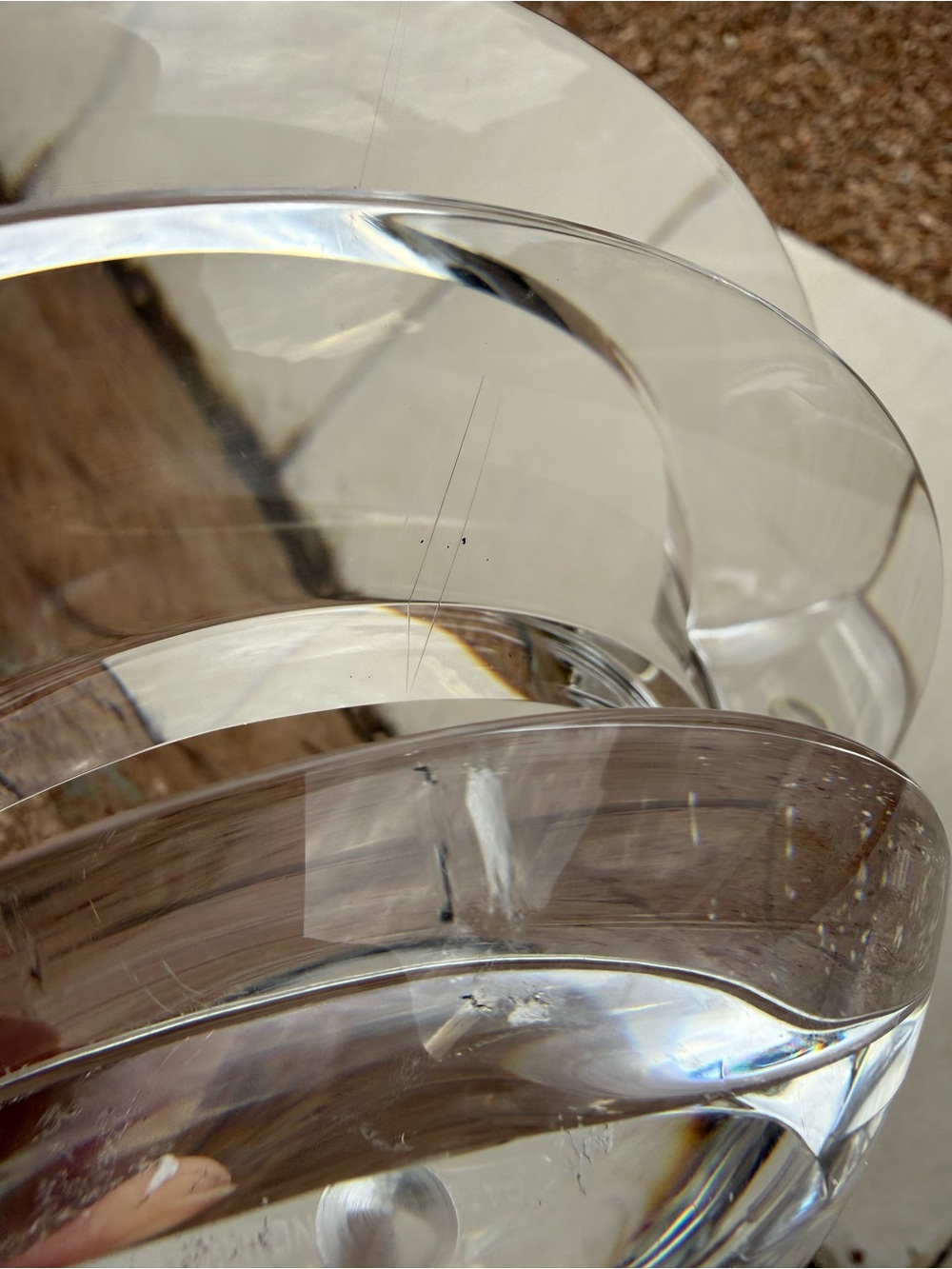 Vintage MCM Clear Lucite Acrylic Napkin Holder Mid Century Modern - Picture 7 of 7